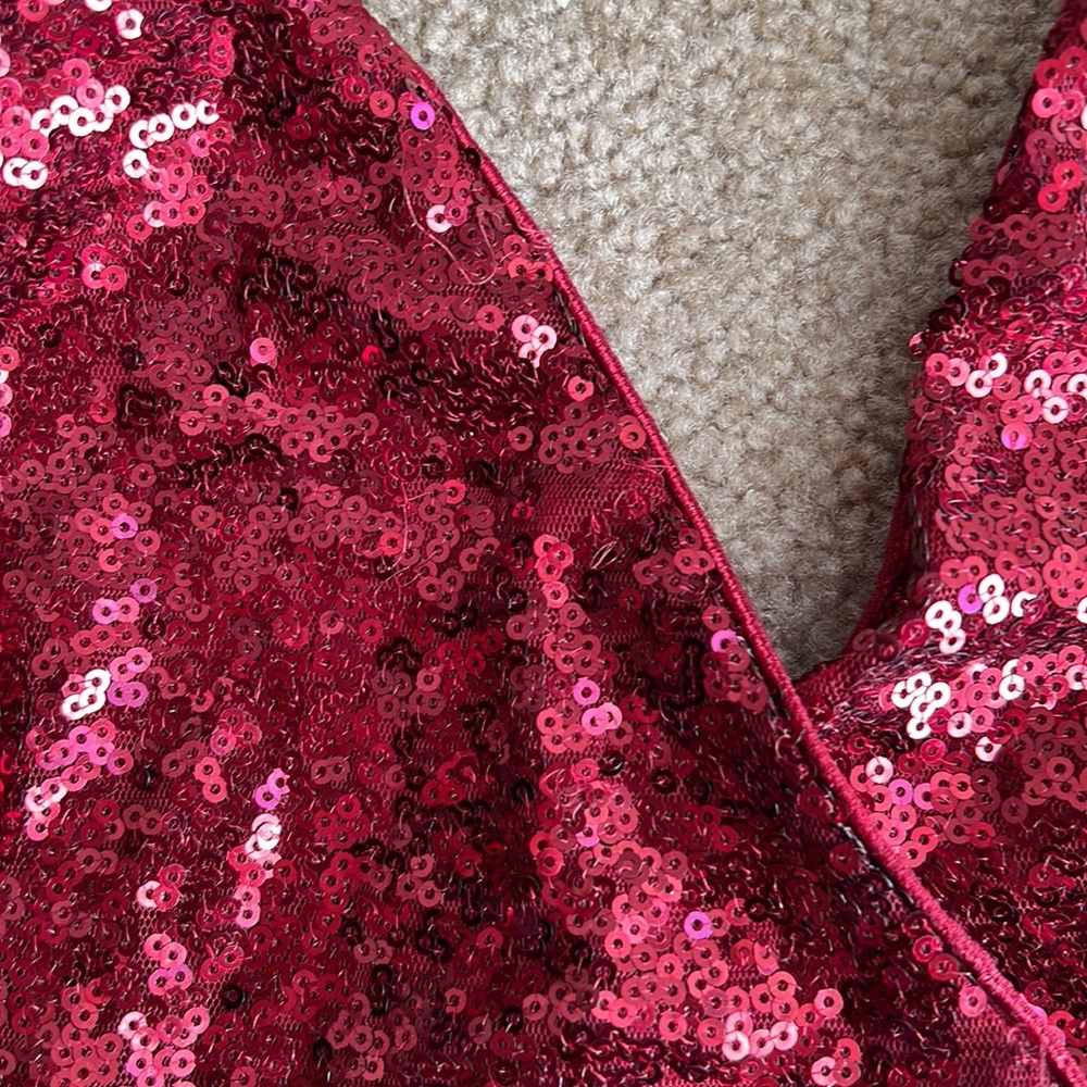 Sexy Tobi Red Valentine Dress with Sequins open back size SP prom dress - Picture 6 of 6